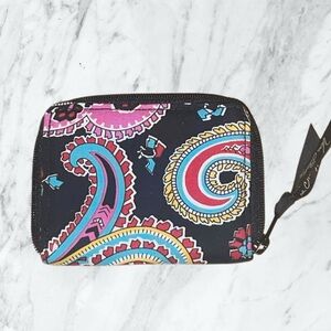 Vera Bradley Pink and Blue Paisley Wallet